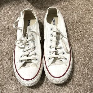 White converse all star size 8.5 women’s and 6.5 men’s